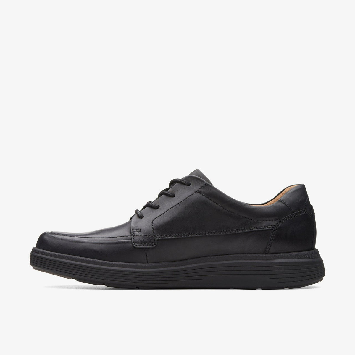 Un Abode Ease Black Leather - Clarks Men