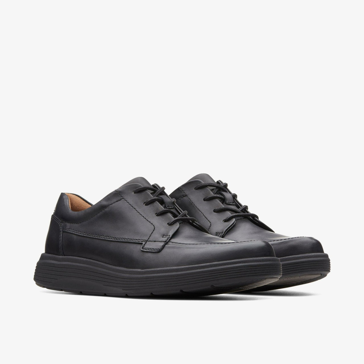 Un Abode Ease Black Leather - Clarks Men