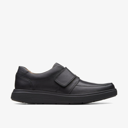Un Abode Strap Loafer Black Leather - Clarks Men