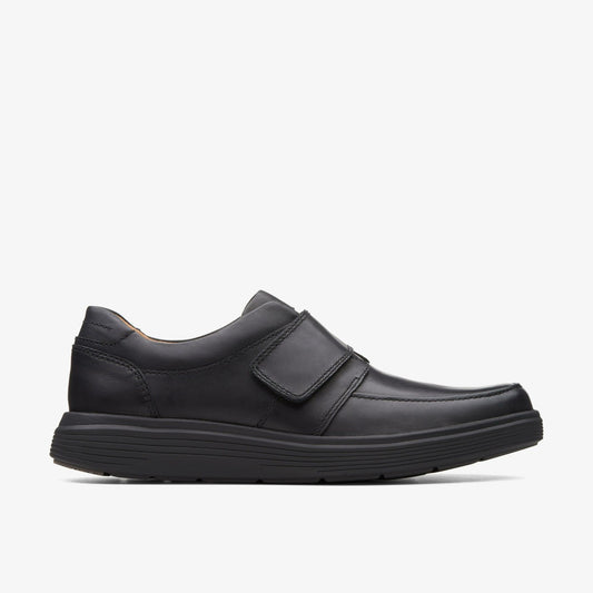 Un Abode Strap Loafer Black Leather - Clarks Men