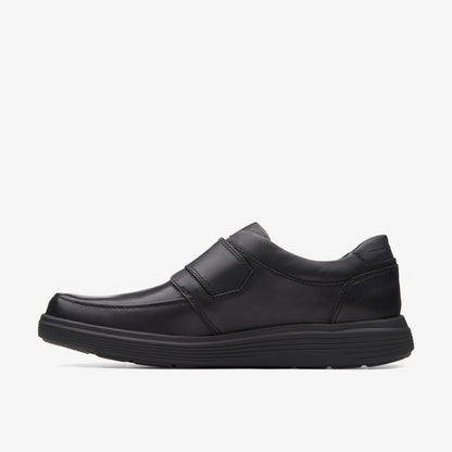Un Abode Strap Loafer Black Leather - Clarks Men