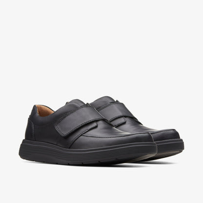Un Abode Strap Loafer Black Leather - Clarks Men