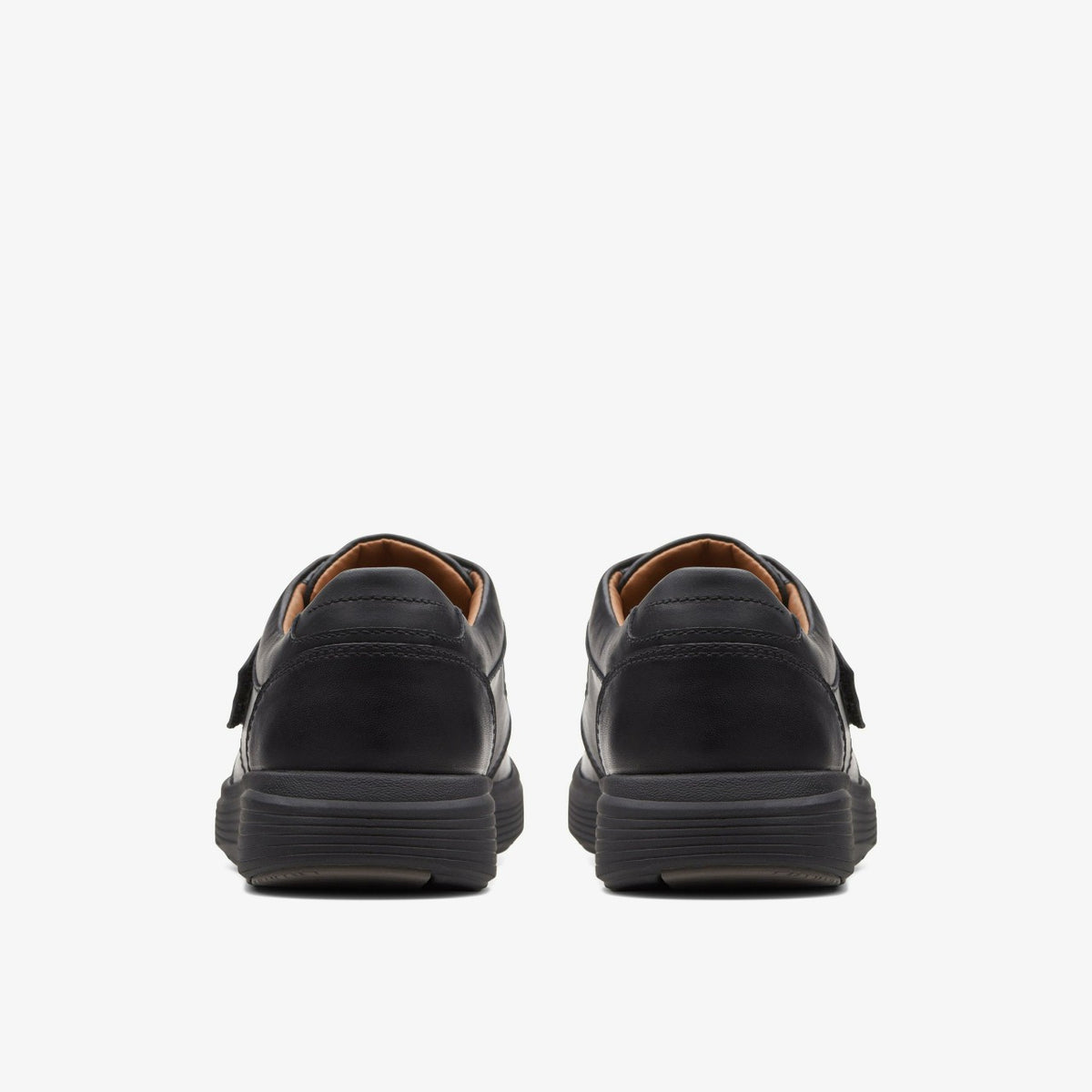 Un Abode Strap Loafer Black Leather - Clarks Men