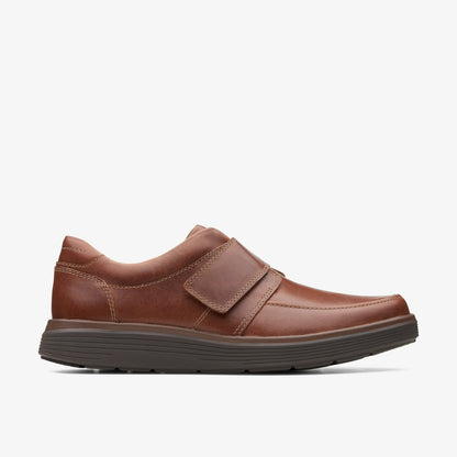 Un Abode Strap Loafer Dark Tan Leather - Clarks Men