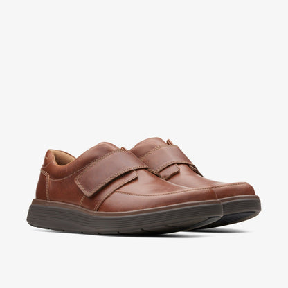 Un Abode Strap Loafer Dark Tan Leather - Clarks Men