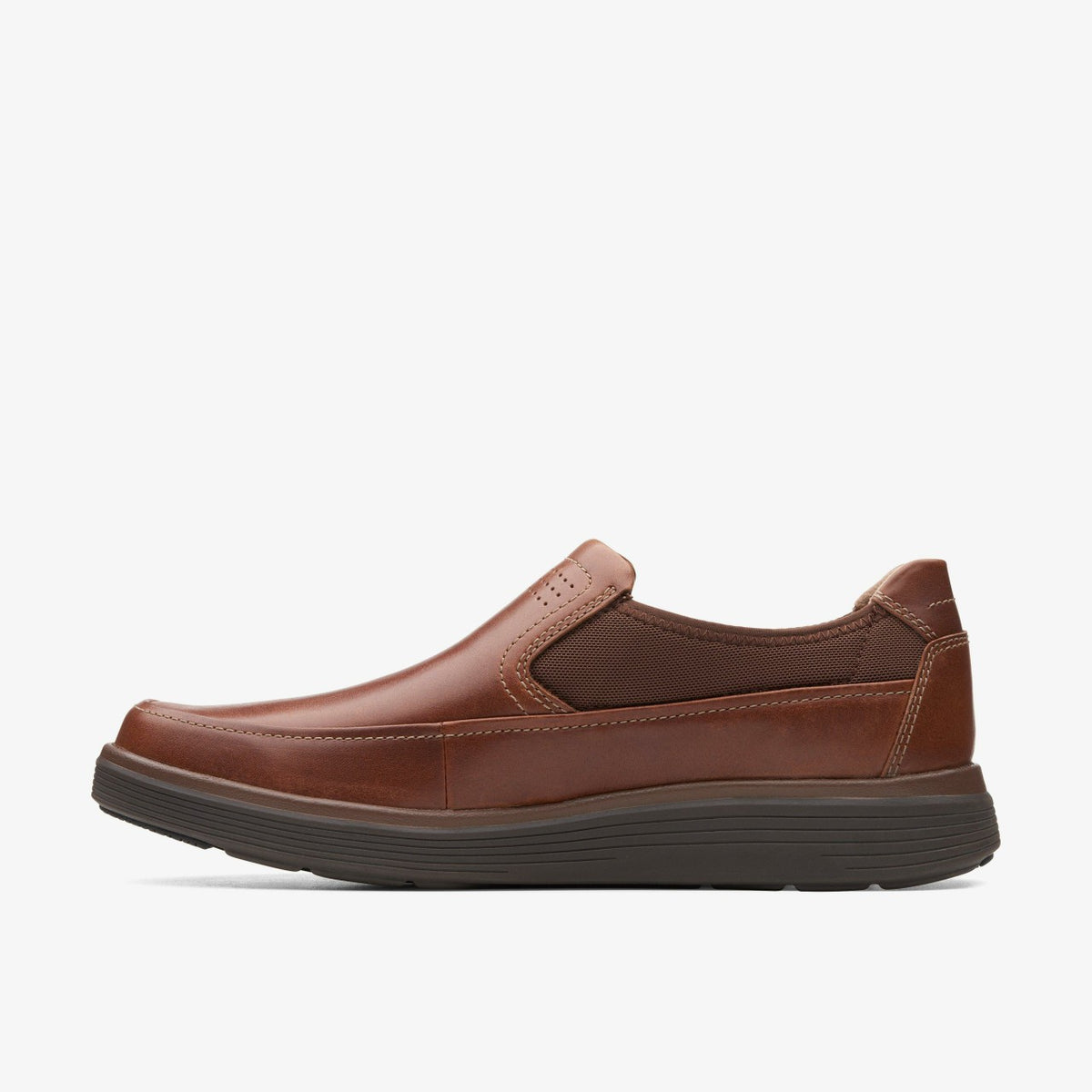 Un Abode Go Loafer Dark Tan Leather - Clarks Men