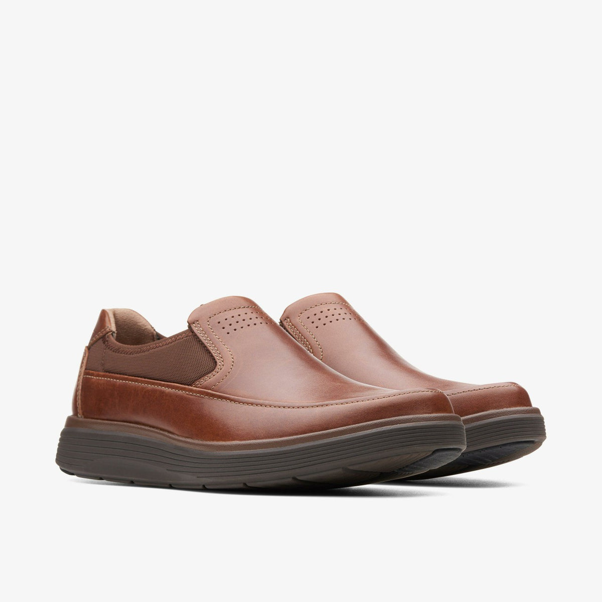 Un Abode Go Loafer Dark Tan Leather - Clarks Men
