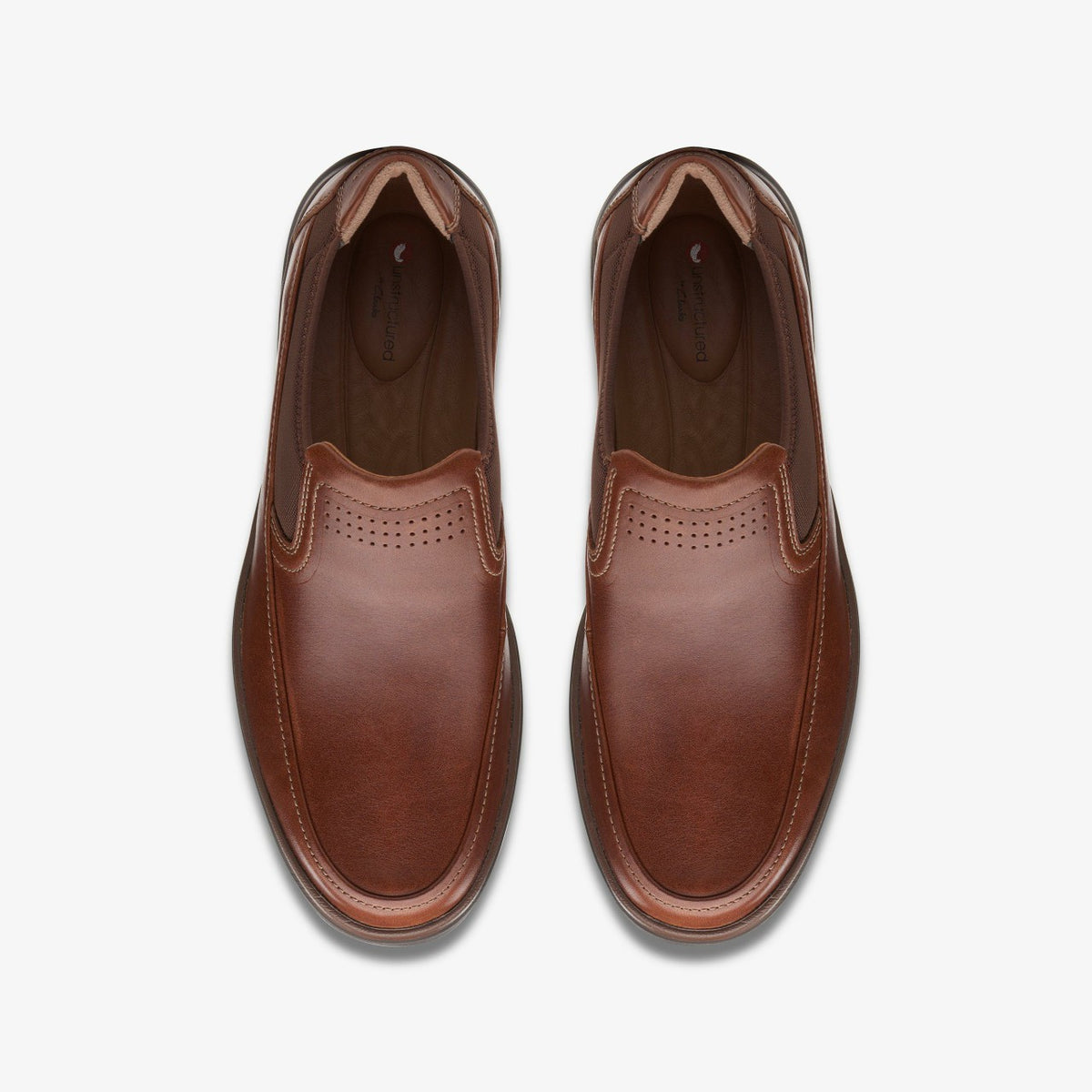 Un Abode Go Loafer Dark Tan Leather - Clarks Men