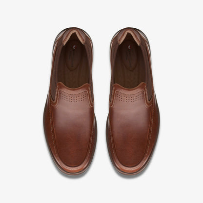 Un Abode Go Loafer Dark Tan Leather - Clarks Men