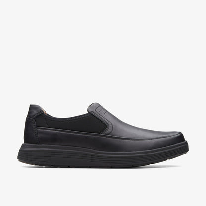 Un Abode Go Loafer Black Leather - Clarks Men