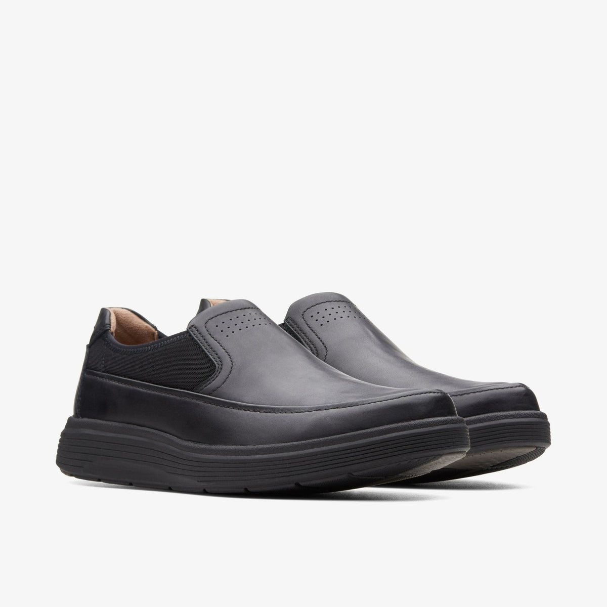 Un Abode Go Loafer Black Leather - Clarks Men