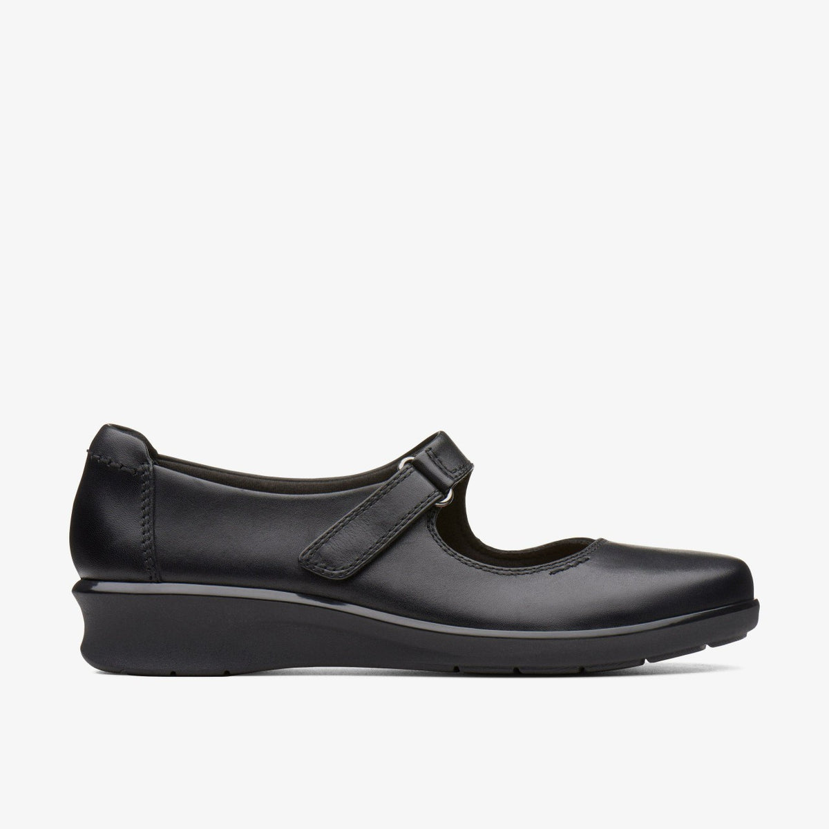 Hope Henley Black Leather - Clarks Women