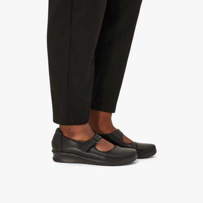 Hope Henley Black Leather - Clarks Women