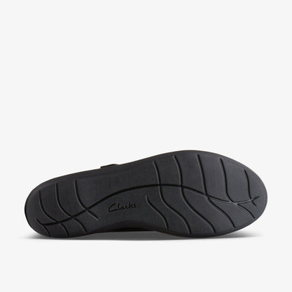 Hope Henley Black Leather - Clarks Women
