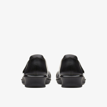 Hope Henley Black Leather - Clarks Women