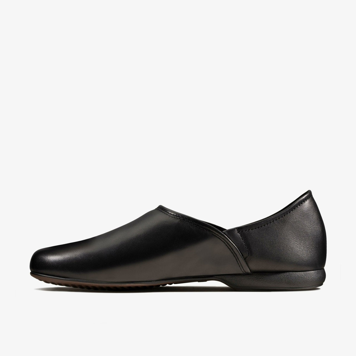 Harston Elite Slipper Black Leather - Clarks Men