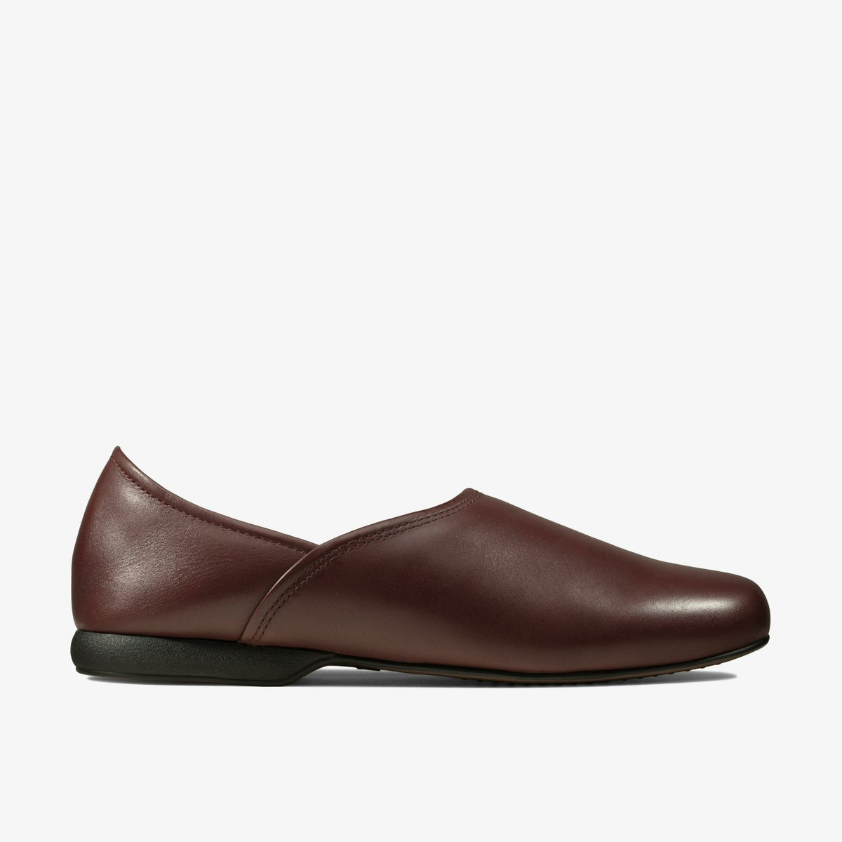 Harston Elite Slipper Burgundy Leather - Clarks Men