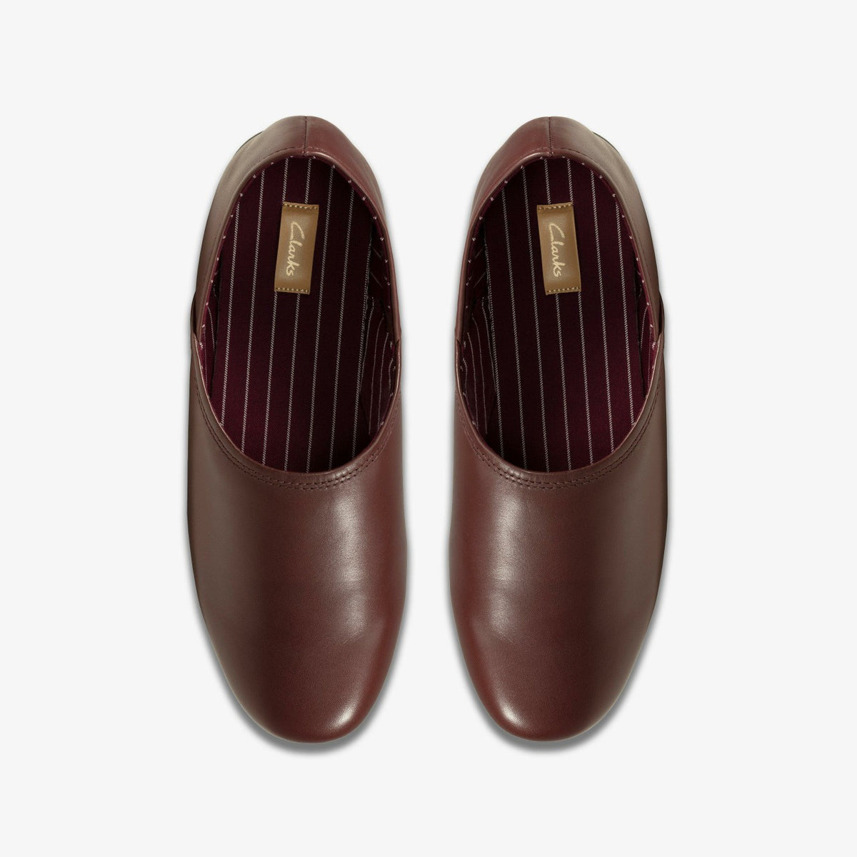 Harston Elite Slipper Burgundy Leather - Clarks Men