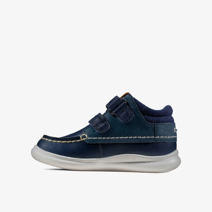 Crest Tuktu Toddler Navy Leather - Clarks Kids