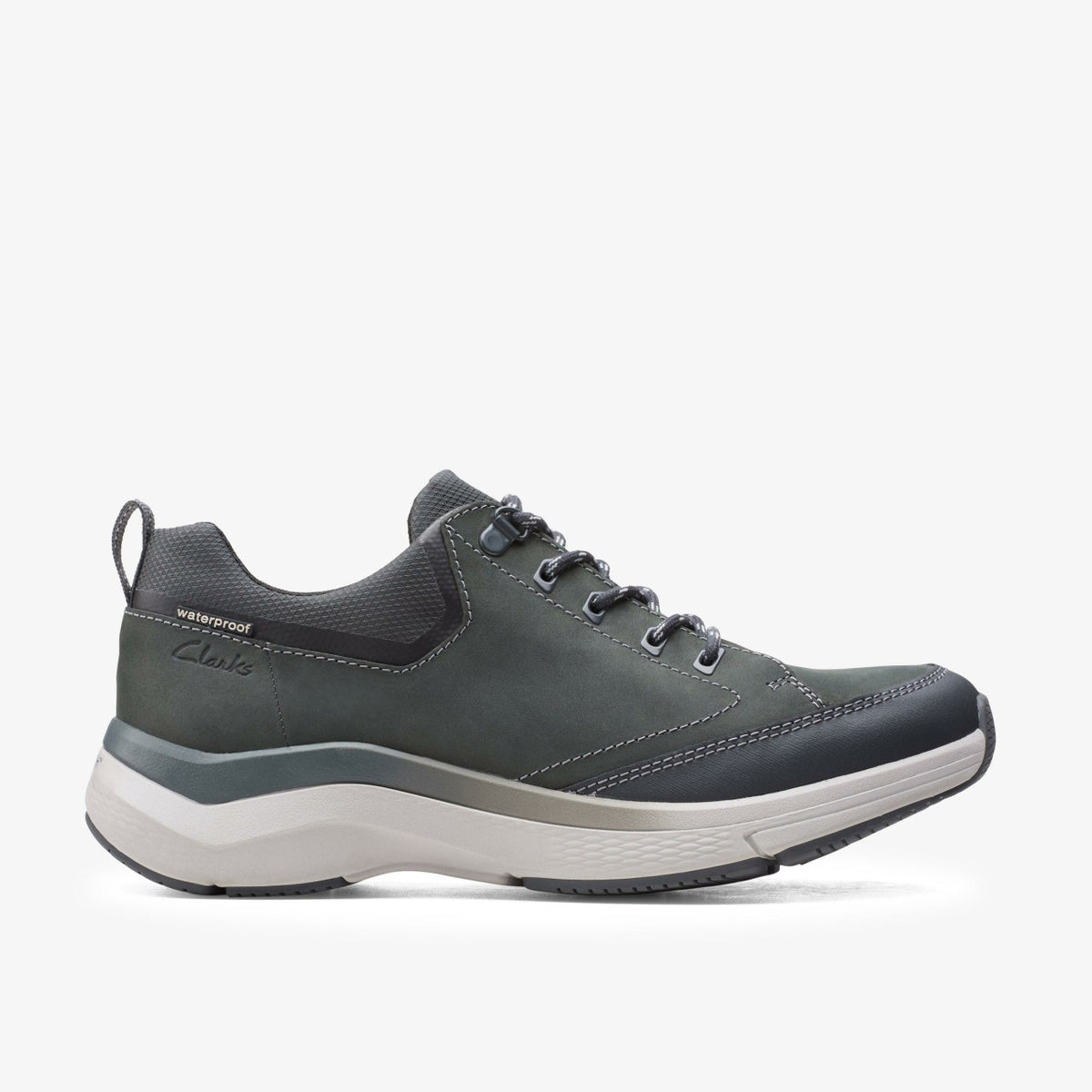 Wave 2.0 Vibe Dark Grey Nubuck - Clarks Men