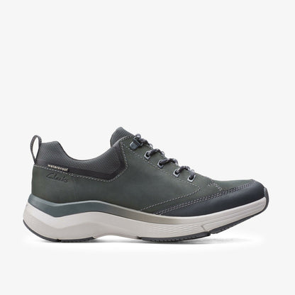 Wave 2.0 Vibe Dark Grey Nubuck - Clarks Men