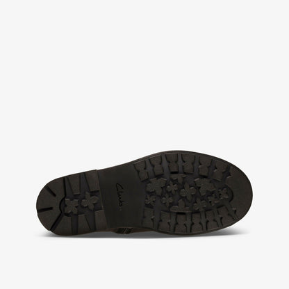 Astrol Orin Kid Black Leather - Clarks Kids