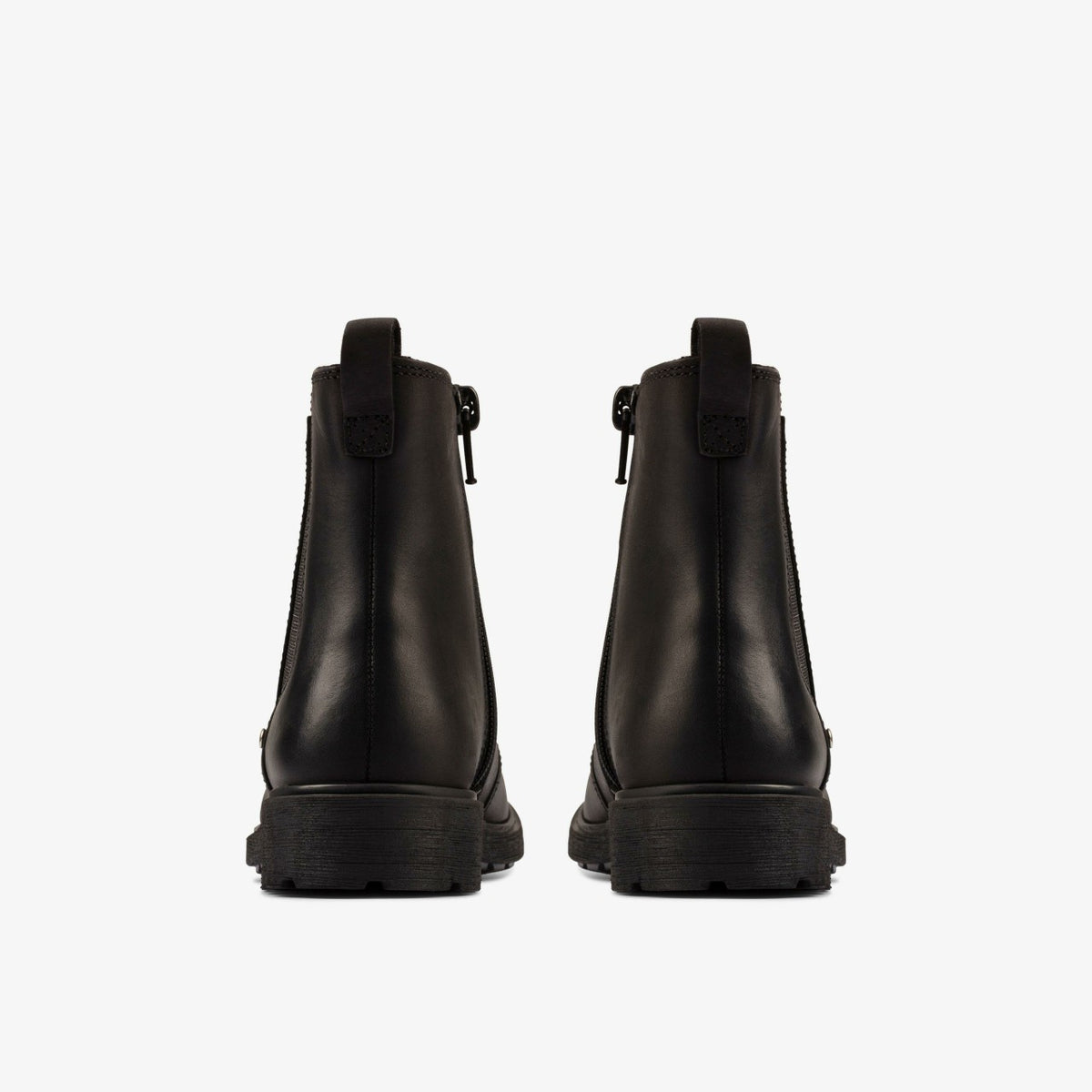 Astrol Orin Kid Black Leather - Clarks Kids