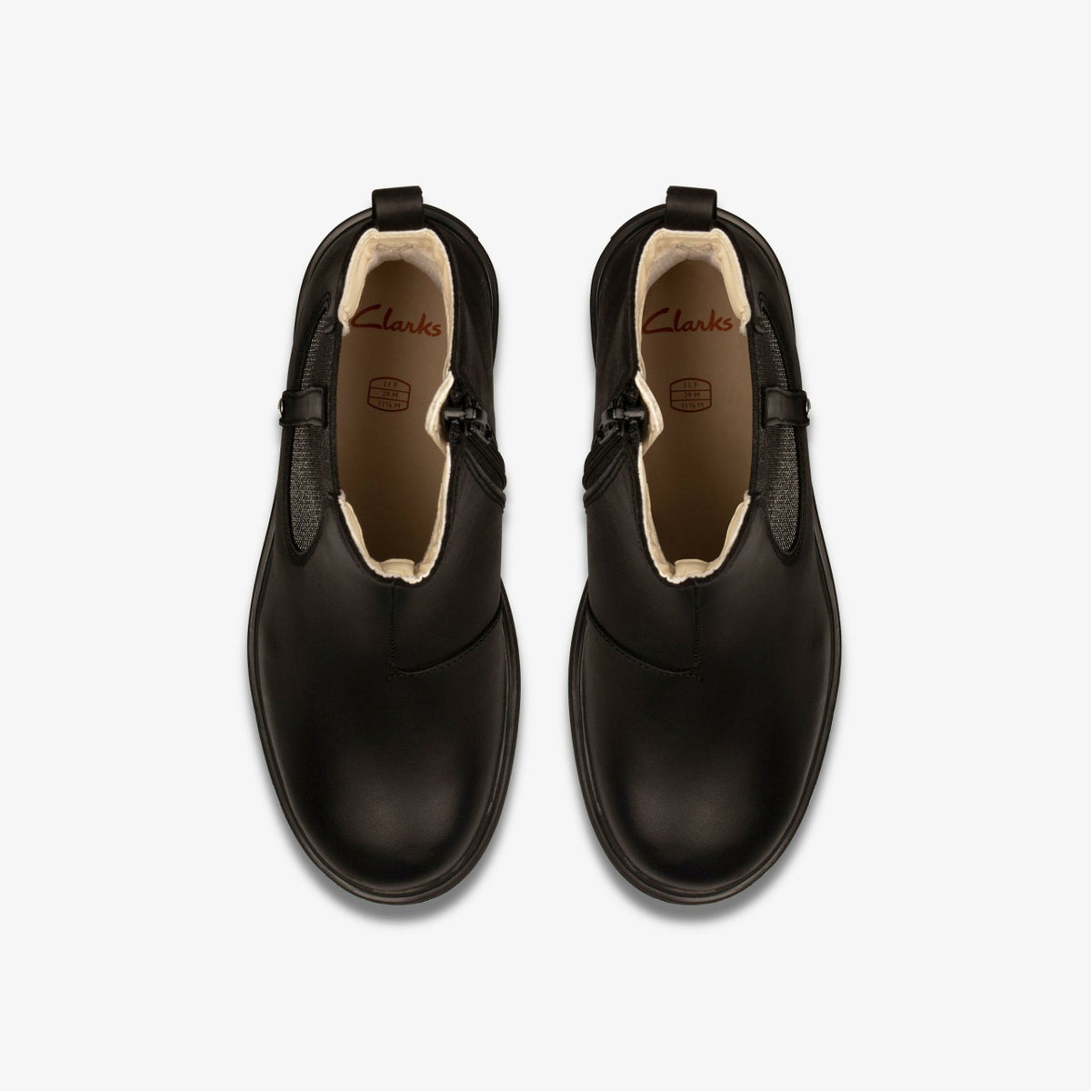 Astrol Orin Kid Black Leather - Clarks Kids