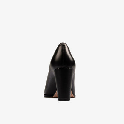 Kaylin Cara 2 Black Leather - Clarks Women