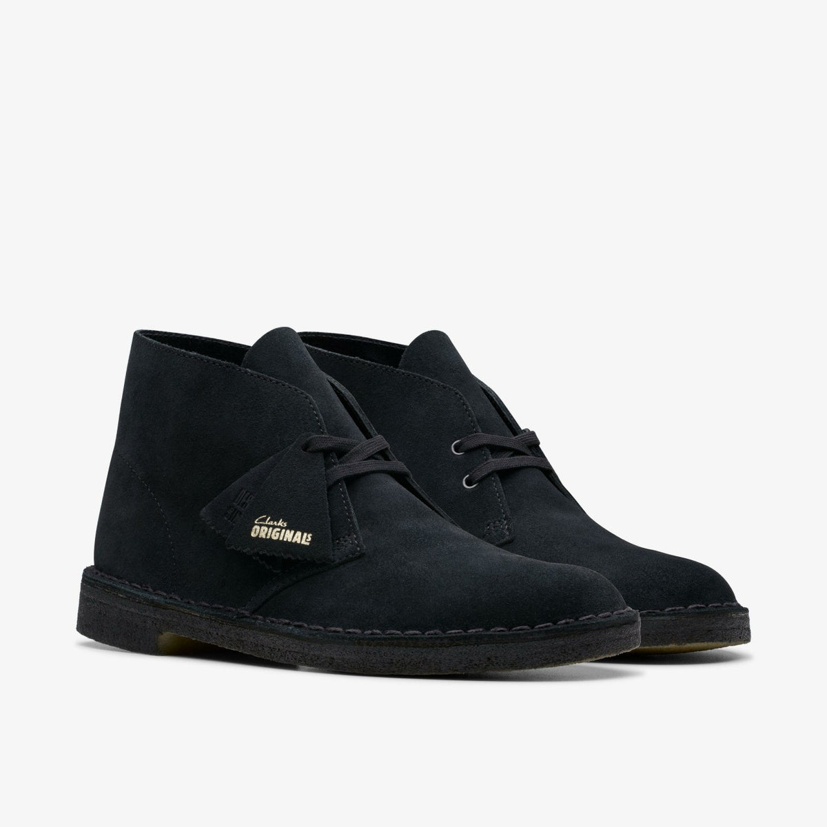 Desert Boot Black Suede - Clarks Men