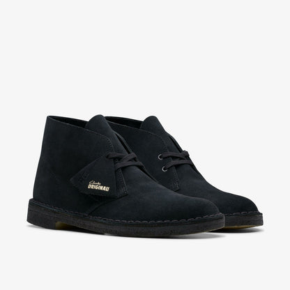 Desert Boot Black Suede - Clarks Men