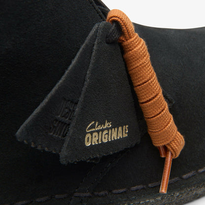 Desert Boot Black Suede - Clarks Men