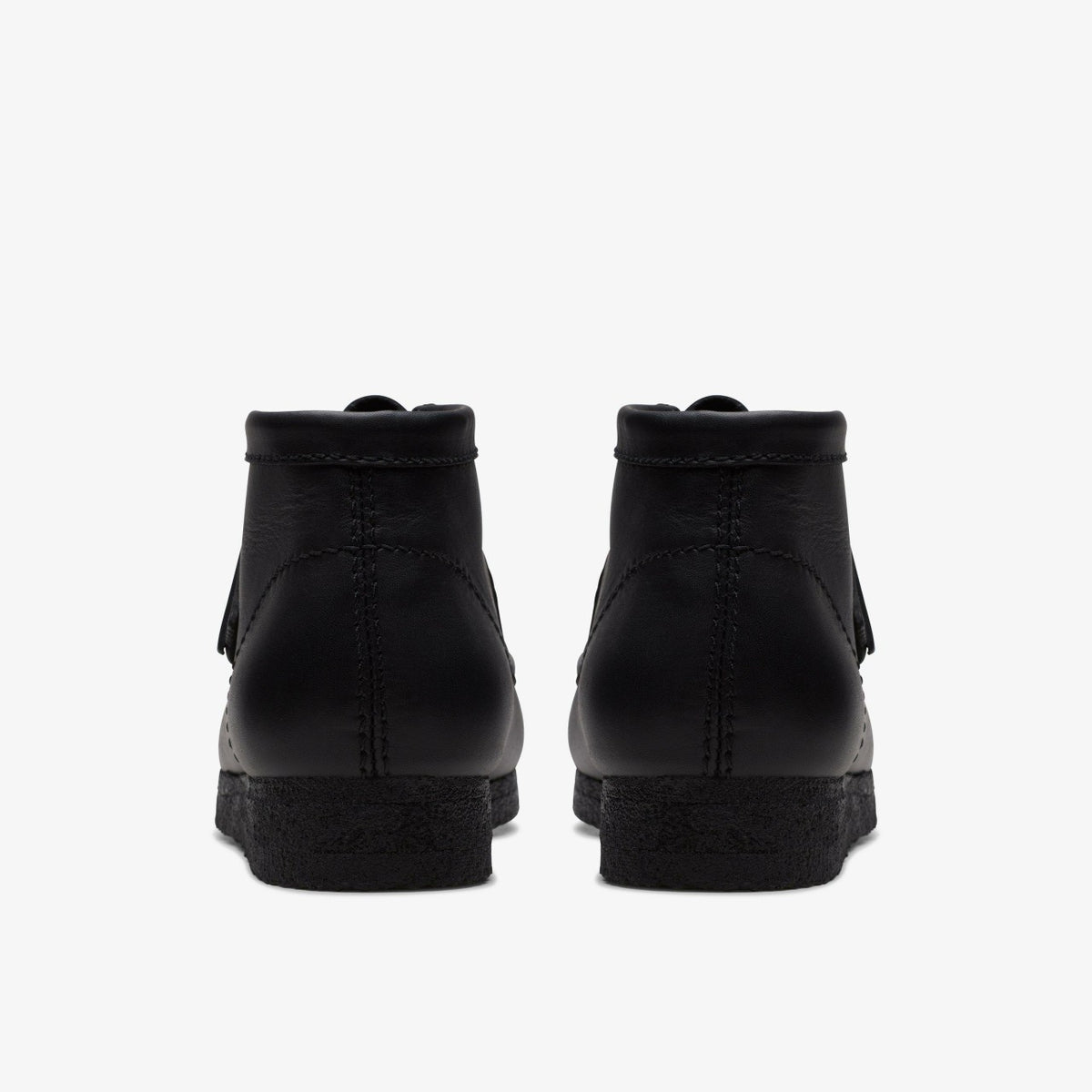 Wallabee Boot Black Leather - Clarks Men