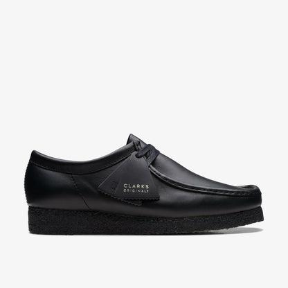 Wallabee Black Leather - Clarks Men