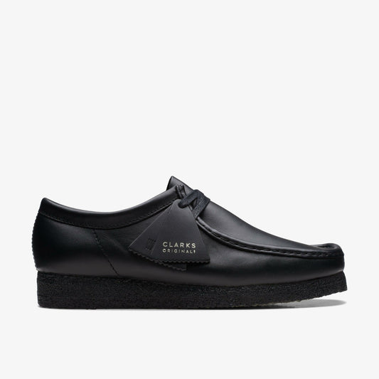 Wallabee Black Leather - Clarks Men