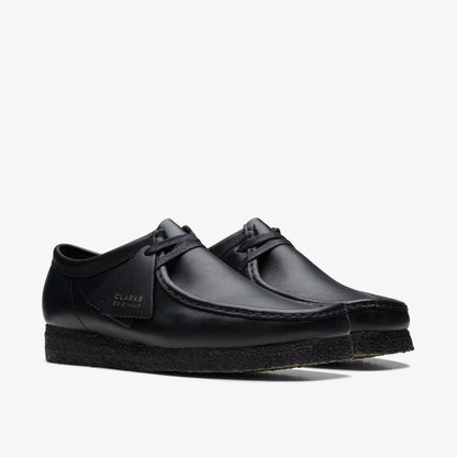 Wallabee Black Leather - Clarks Men