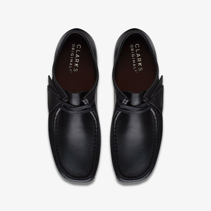 Wallabee Black Leather - Clarks Men