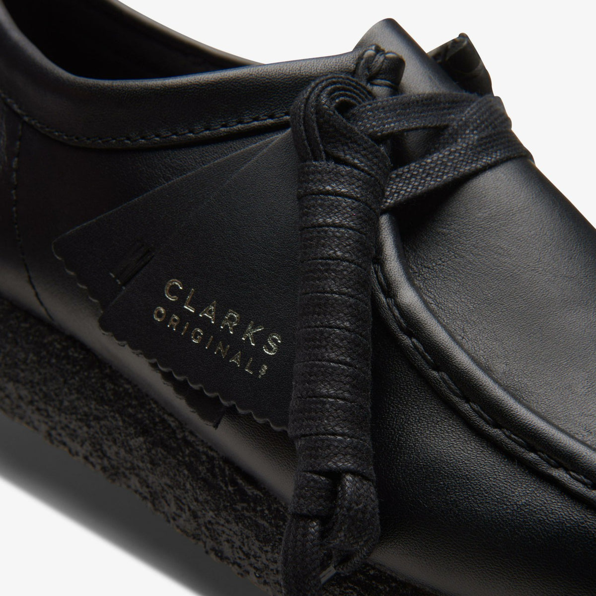 Wallabee Black Leather - Clarks Men