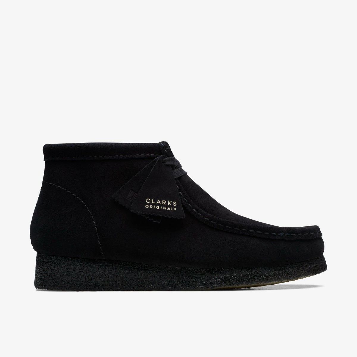 Wallabee Boot Black Suede - Clarks Men