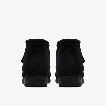 Wallabee Boot Black Suede - Clarks Men