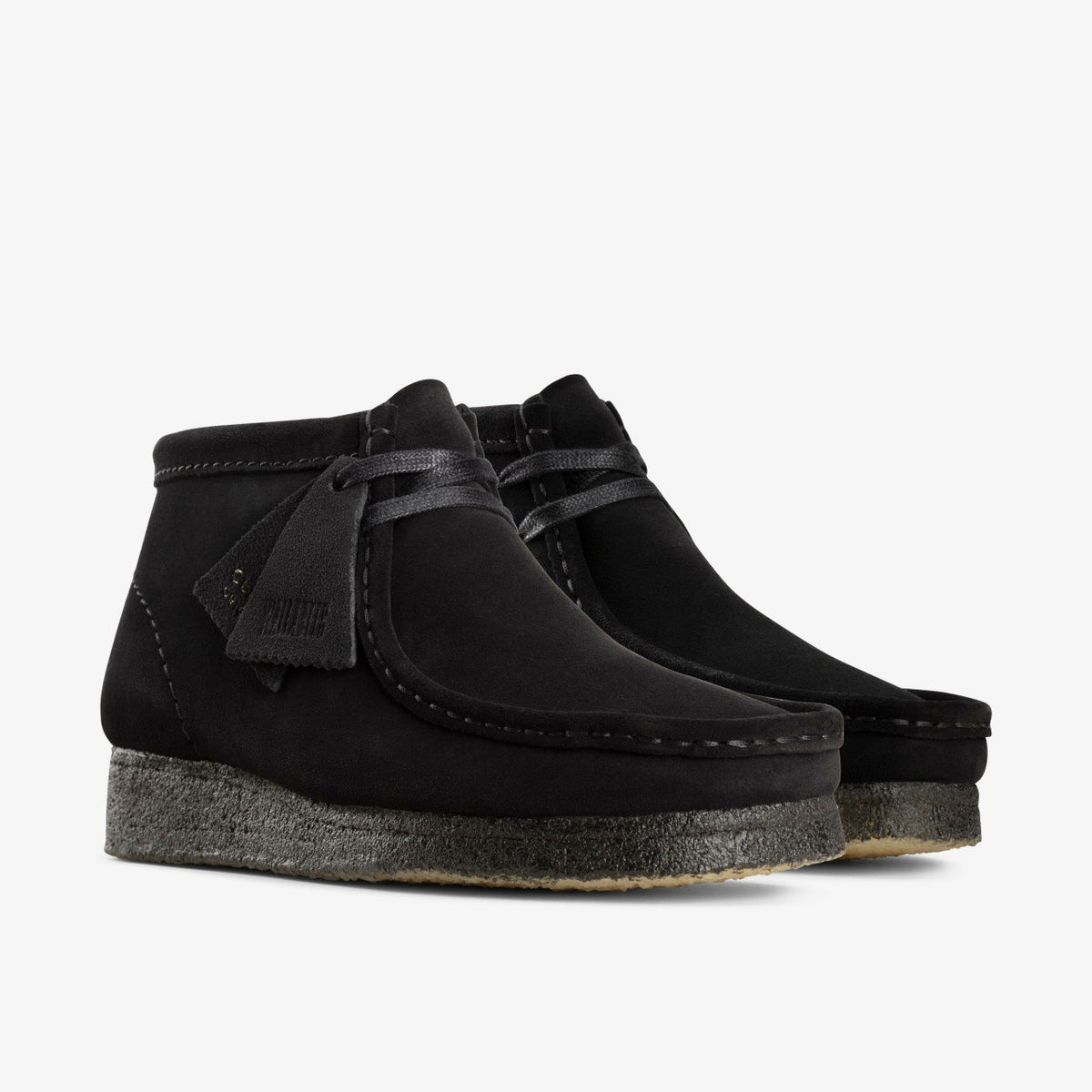 Wallabee Boot Black Suede - Clarks Women