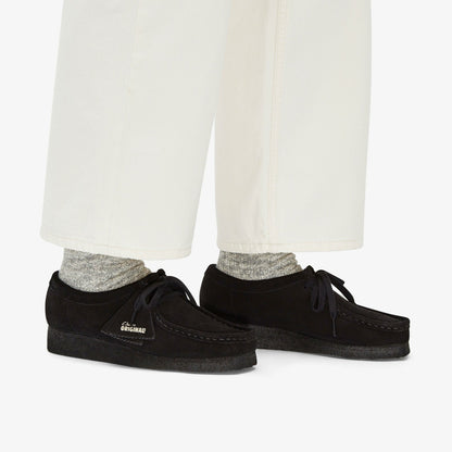 Wallabee Black Suede - Clarks Women