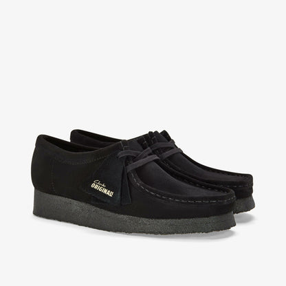 Wallabee Black Suede - Clarks Women