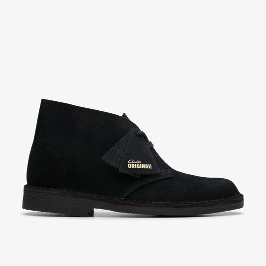Desert Boot Black Suede - Clarks Women