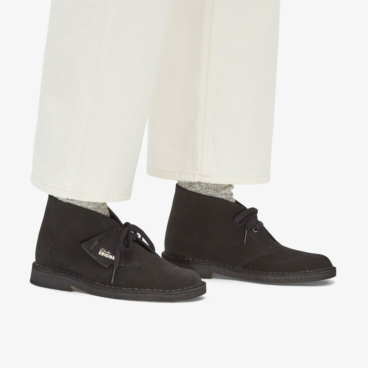 Desert Boot Black Suede - Clarks Women