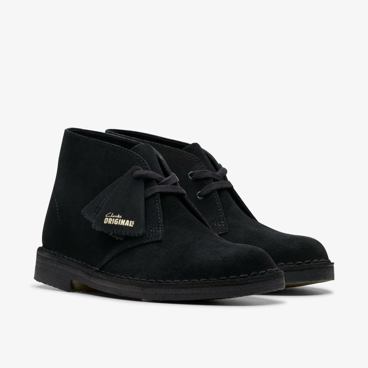 Desert Boot Black Suede - Clarks Women