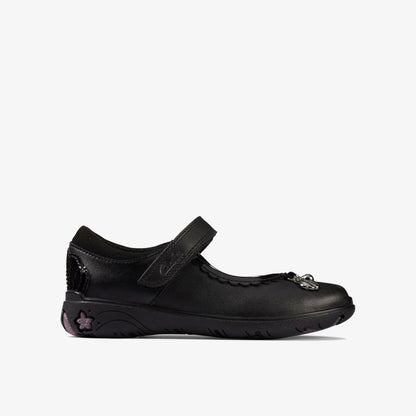 Sea Shimmer Toddler Black Leather - Clarks Kids