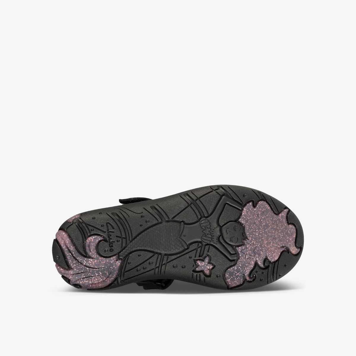 Sea Shimmer Toddler Black Leather - Clarks Kids