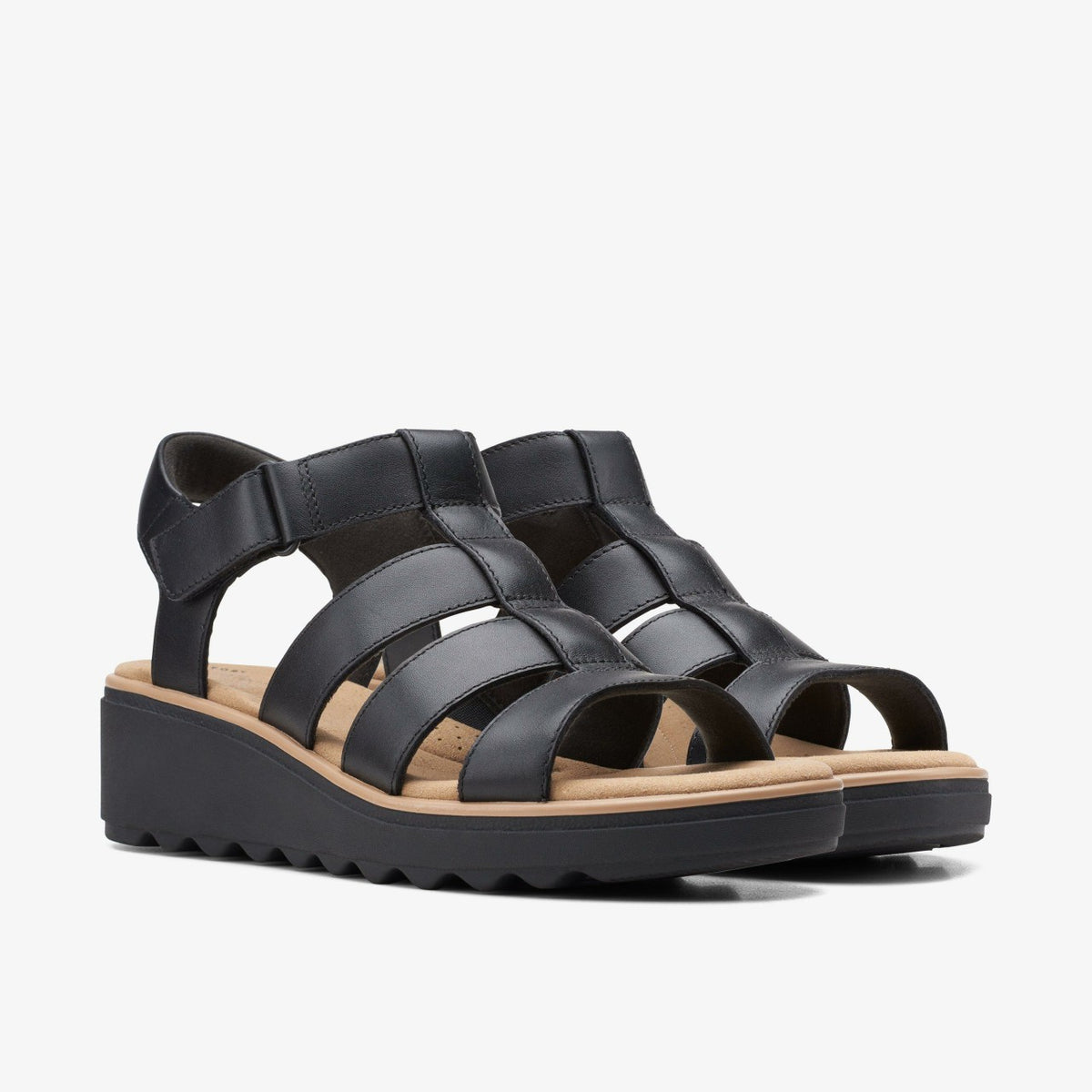 Jillian Quartz Black Leather - Clarks Women