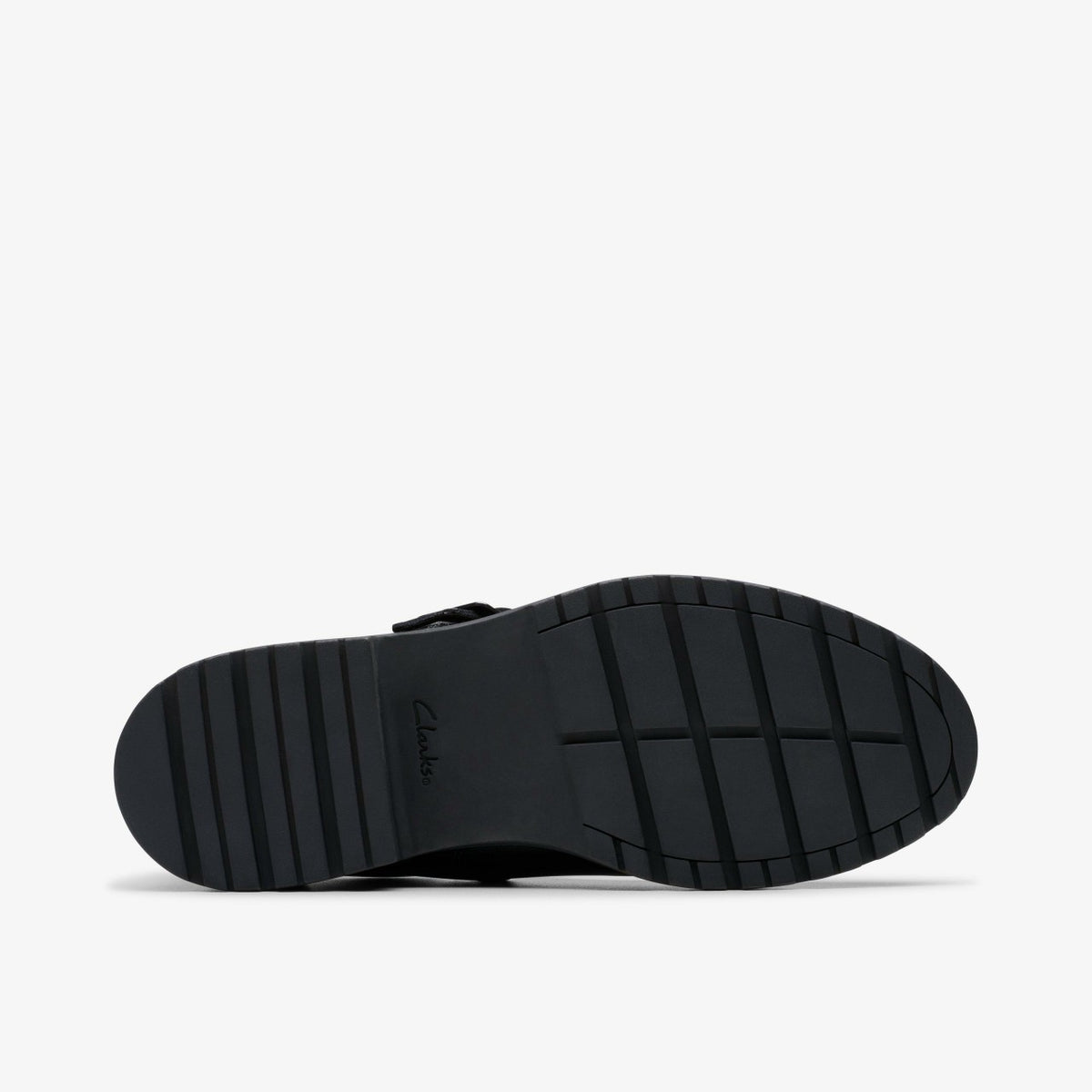 Loxham Walk Youth Black Leather - Clarks Kids